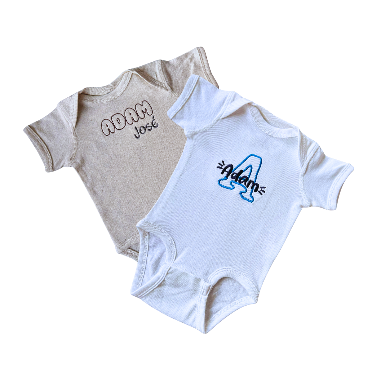 2-pack Custom Embroidered Onesies