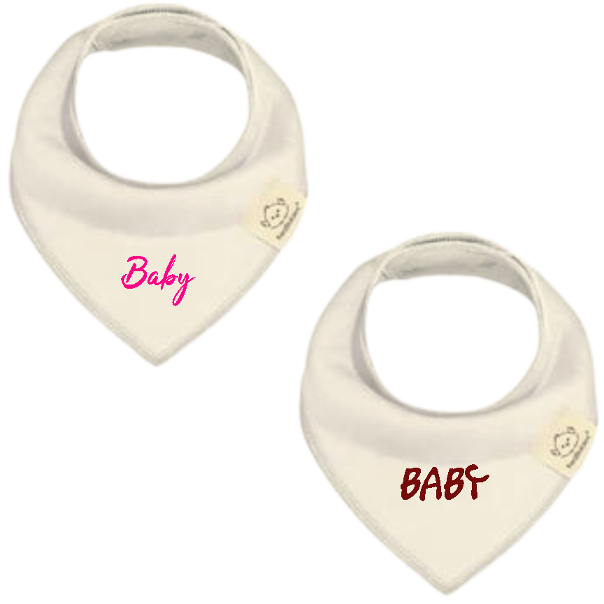 2-pack Bandana Bib - Option to personalize it