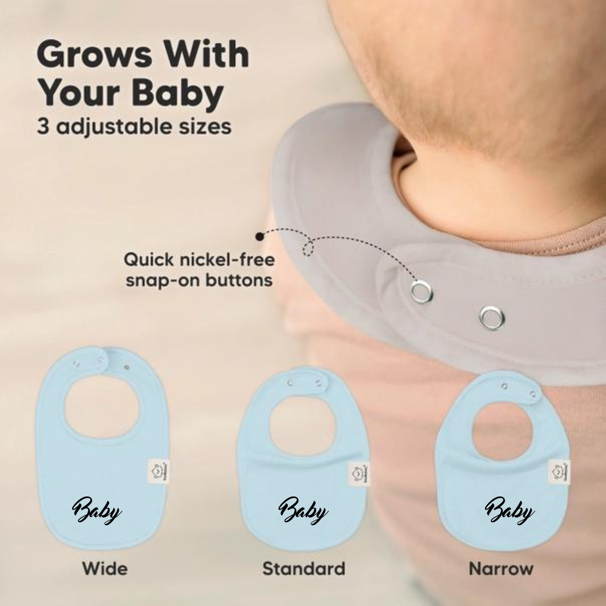 2-pack Drool Bib - Option to personalize it