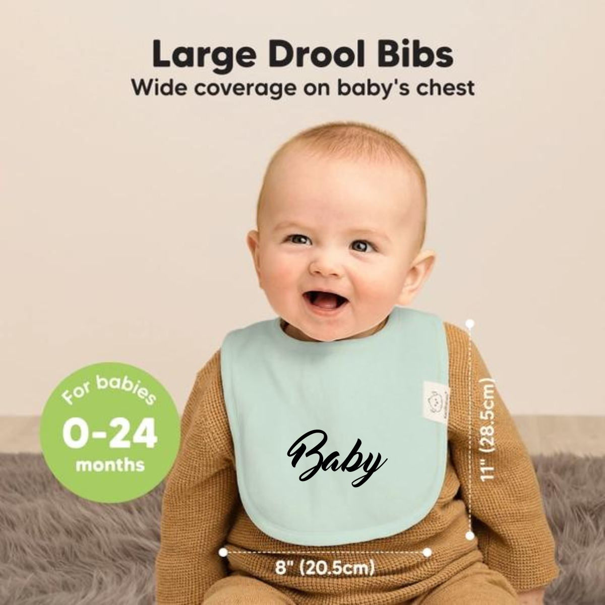 2-pack Drool Bib - Option to personalize it