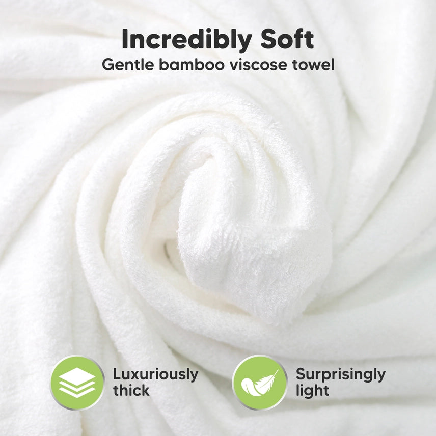 Organic Bamboo Baby Hooded Towel (Lamb) - Option to personalize it