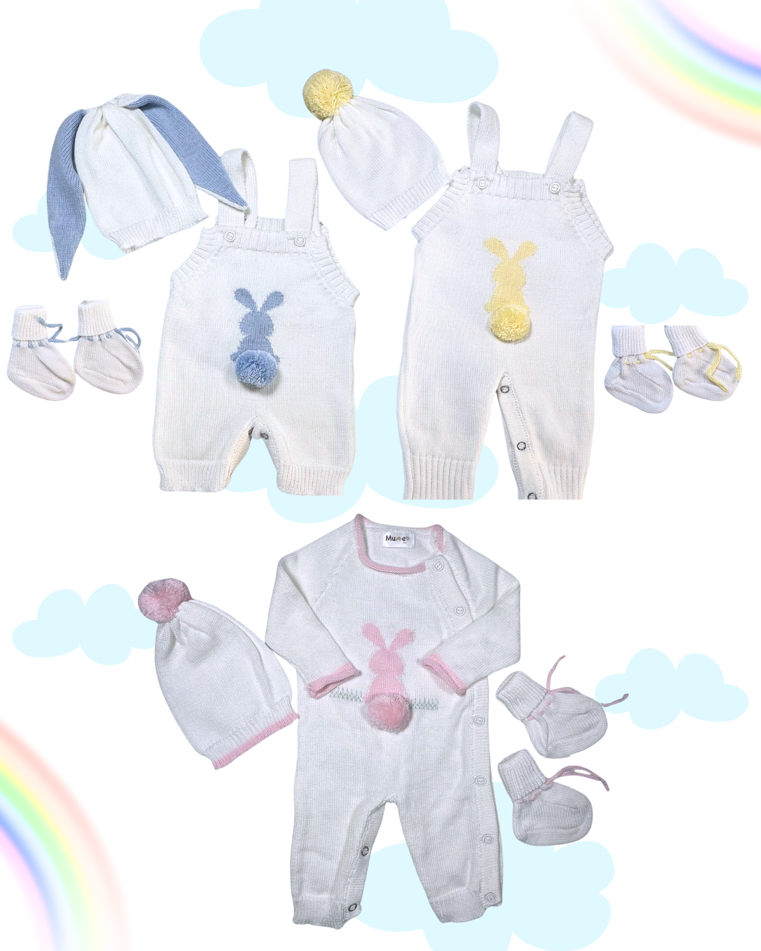 Pima Cotton Knitted Baby Outfits