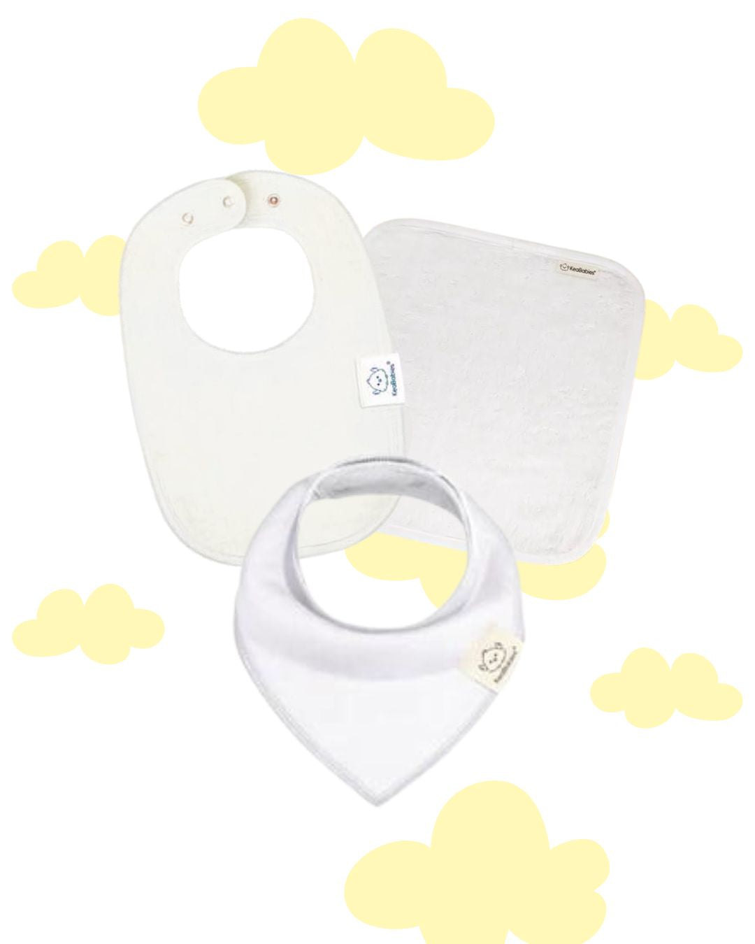 Personalized and customized baby bundles featuring hooded towels, bandana bibs, bibs, and onesies. Perfect for newborn gifts or baby gifts, these embroidery sets offer premium quality and savings, ideal for new parents and thoughtful gift-givers