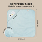 Organic Bamboo Baby Hooded Towel (Penguin) - Option to personalize it