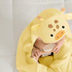 Organic Bamboo Baby Hooded Towel (Giraffe) - Option to personalize it
