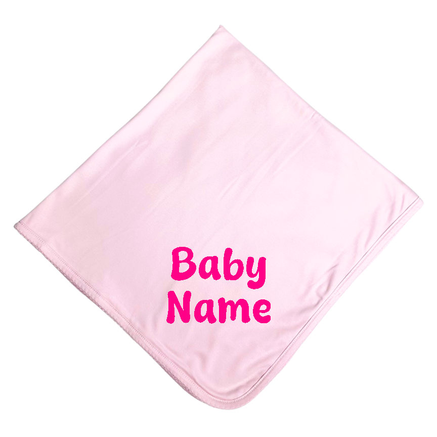 Newborn Baby Girl Pink Blanket – 100% Pima Cotton