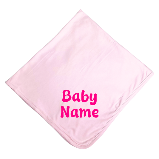 Newborn Baby Girl Pink Blanket – 100% Pima Cotton