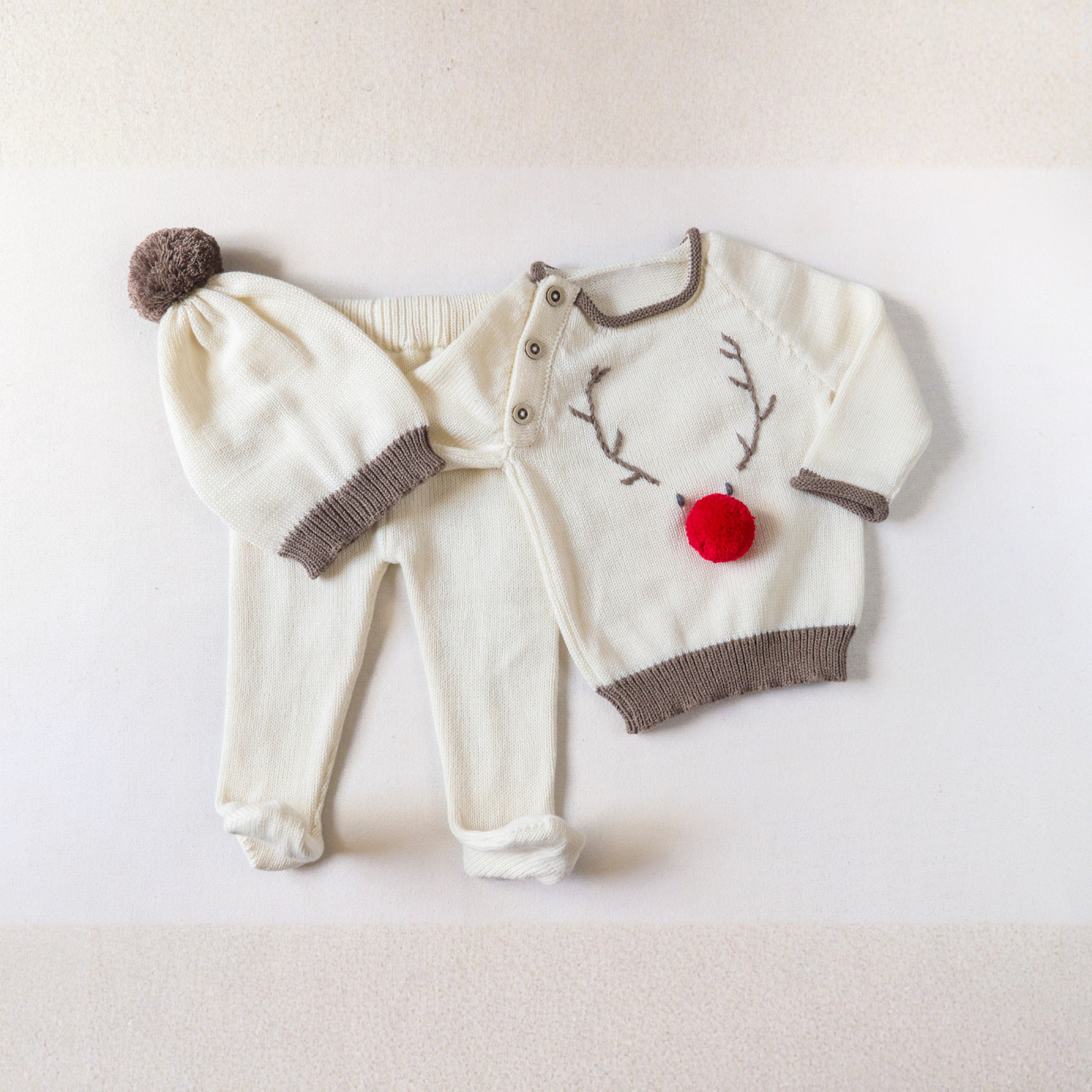 Reindeer Baby 3-Piece Christmas Set