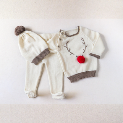 Reindeer Baby 3-Piece Christmas Set