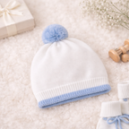 Little Bunny Knitted Baby Outfit – Pima Cotton Baby Gift Set for Baby Photoshoots