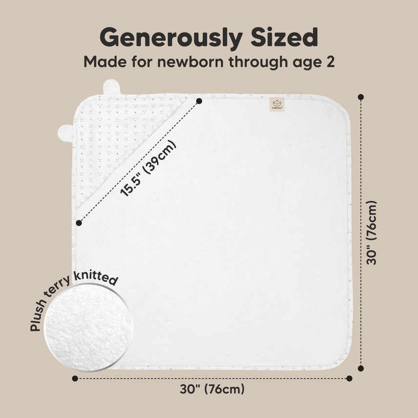 Organic Bamboo Baby Hooded Towel (Ears) - Option to personalize it