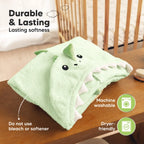 Organic Cotton Baby Hooded Towel - Draco