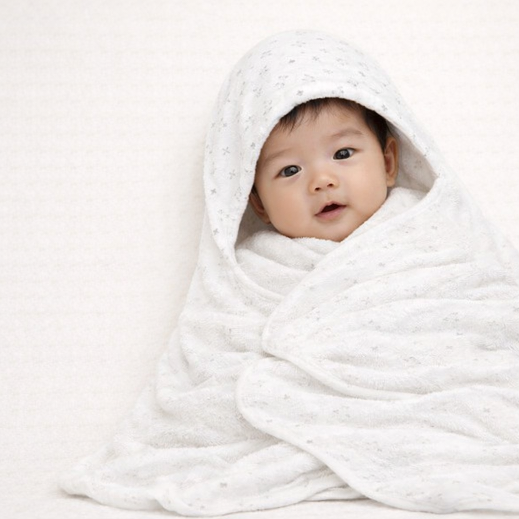 Organic Bamboo Baby Hooded Towel (Ears) - Option to personalize it