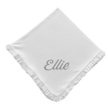 Premium Pima Cotton White Ruffle Blanket