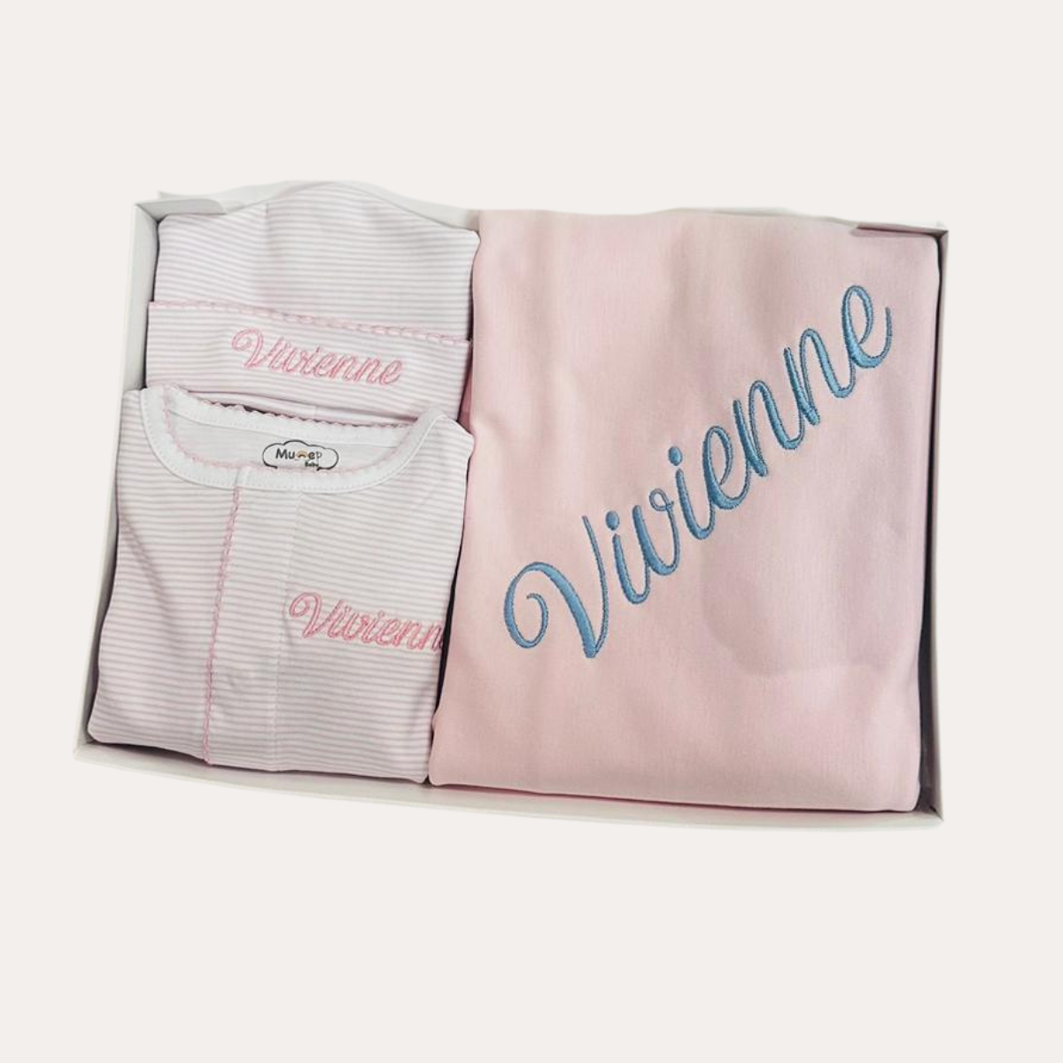 Pink Stripes Footie and Hat