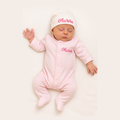 Pink Footie and Hat