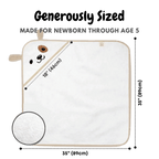 Organic Bamboo Baby Hooded Towel (Dog) - Option to personalize it