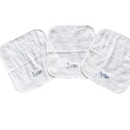 3-pack Bamboo Viscose Wash Cloths - Option to personalize it