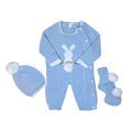 Little Bunny Knitted Baby Outfit – Pima Cotton Baby Gift Set for Baby Photoshoots