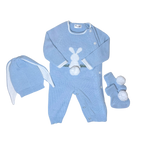 Little Bunny Knitted Baby Outfit – Pima Cotton Baby Gift Set for Baby Photoshoots