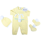 Little Bunny Knitted Baby Outfit – Pima Cotton Baby Gift Set for Baby Photoshoots