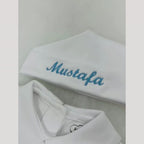 White Collared Footed Romper